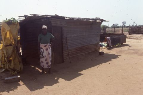 DW worked with OMA (Angola women's organization) on this project to build latrines.
