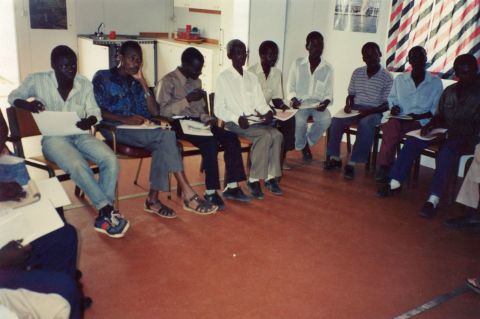 Training workshop for capacity building in financial managment on behalf of FONGA (National NGO forum). Workshop located at CEFOCA (Council of Churches training centre).
