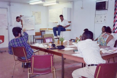 Those pictured include Farokh Afshar; Mary Daly and Wadda Hamdy.
