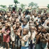 Hundreds of thousands live without medical supplies; educational facilities. Note lack of clothing.