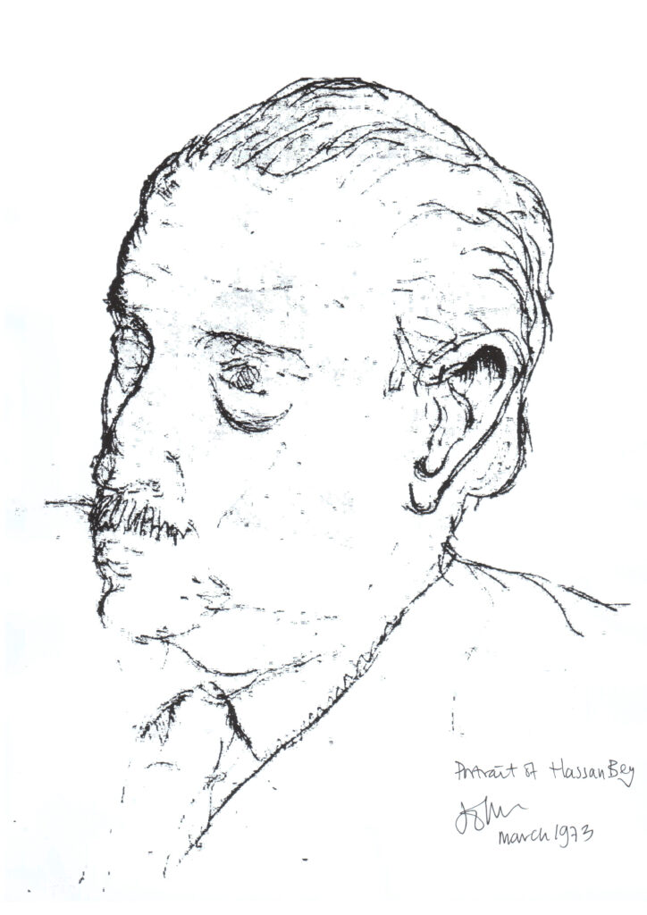 Drawing from John Norton sketch book of Hassan Fathy.
